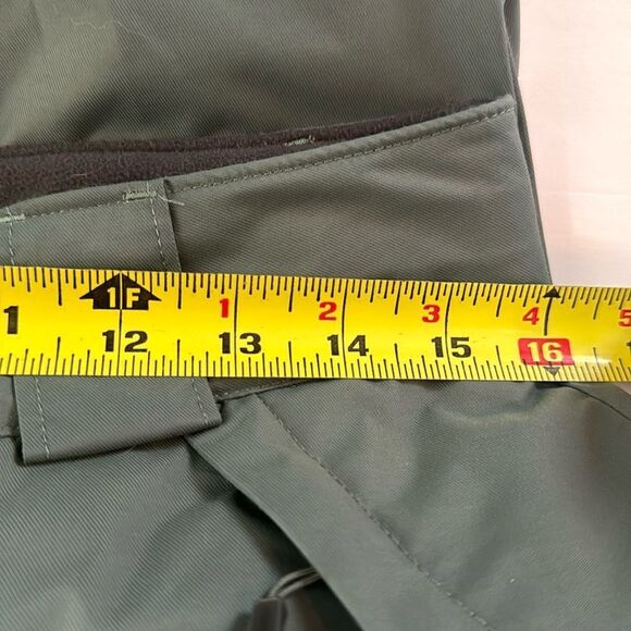 Columbia Insulated Arctic Trip Snow Omni Tech Waterproof Green Winter Pants - Picture 15 of 16